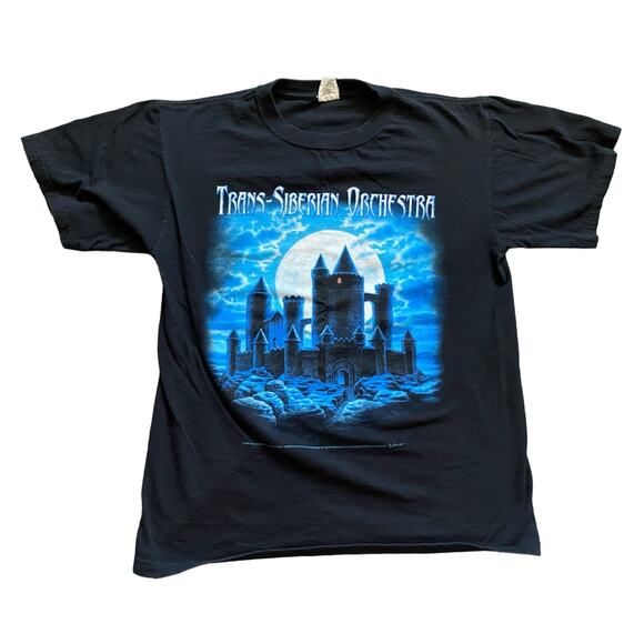 Black Trans-Siberian Orchestra Winter Tour 2009-2010 Graphic Band Tee- Sz Medium - Picture 1 of 3